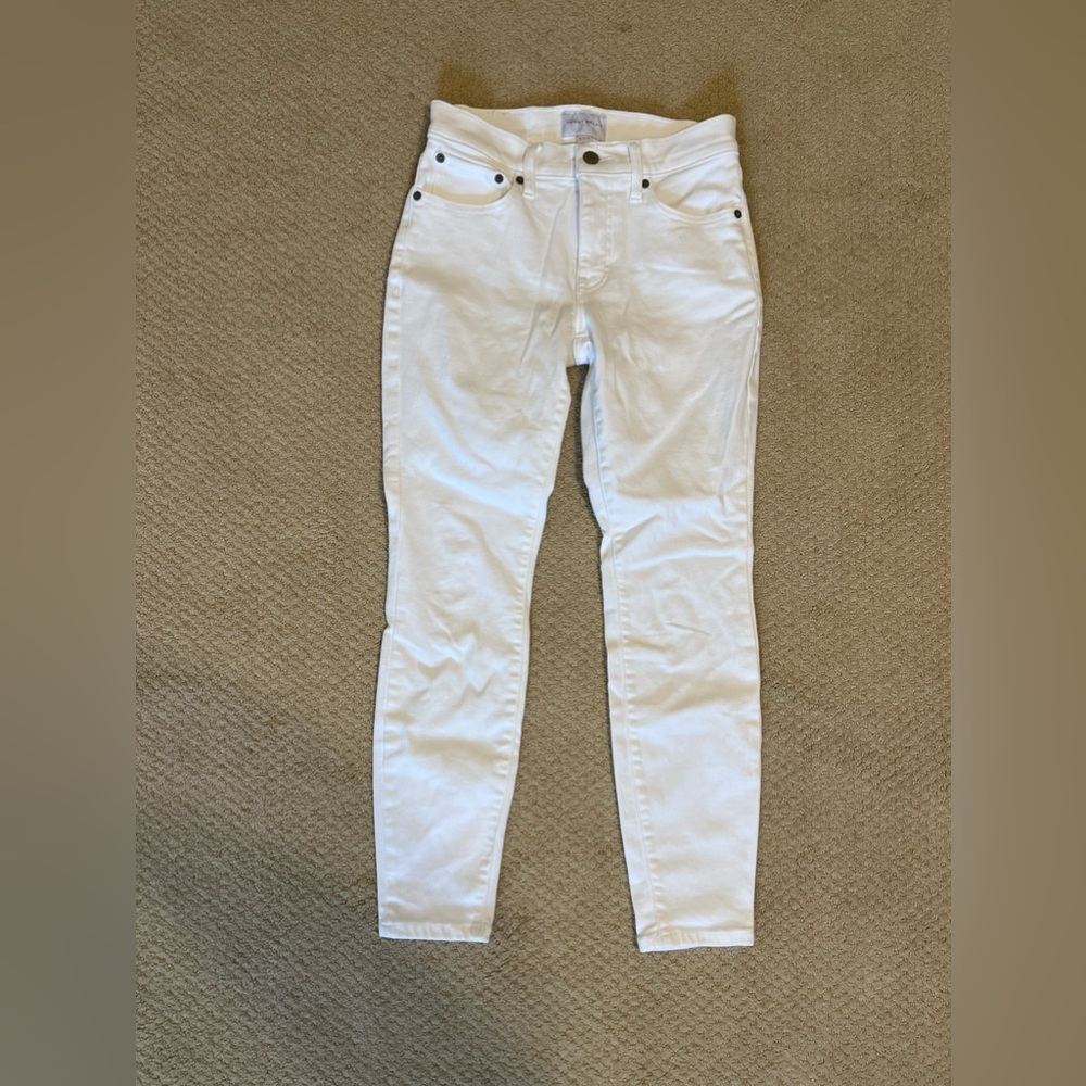Lucky Brand Ava Mid Rise Skinny Jeans - White
